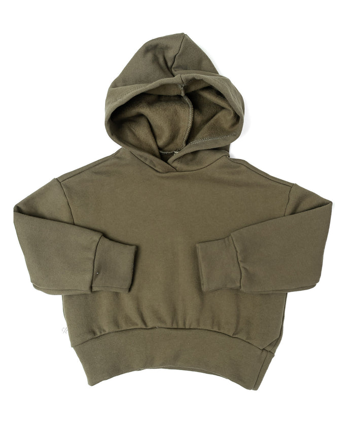 classic hoodie - caper - fleece terry