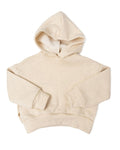 classic hoodie - cream - fleece terry
