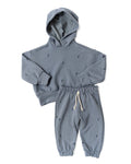 classic sweat set - bolts on mineral blue