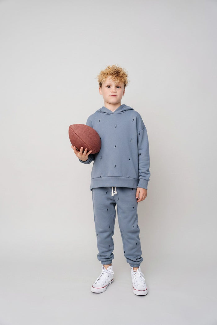 classic sweat set - bolts on mineral blue