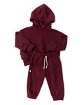 classic sweat set - cranberry