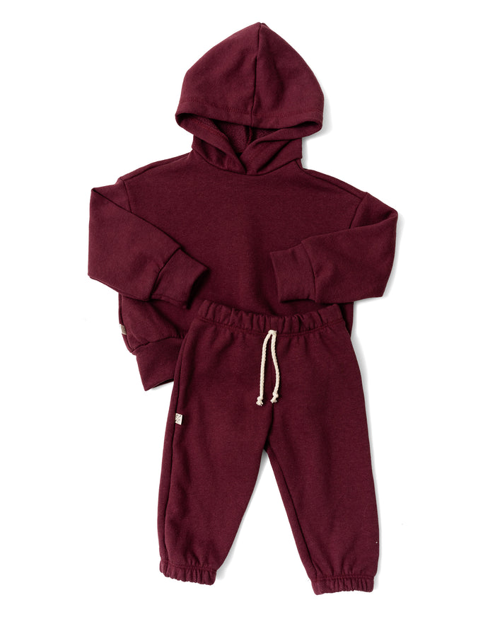 classic sweat set - cranberry