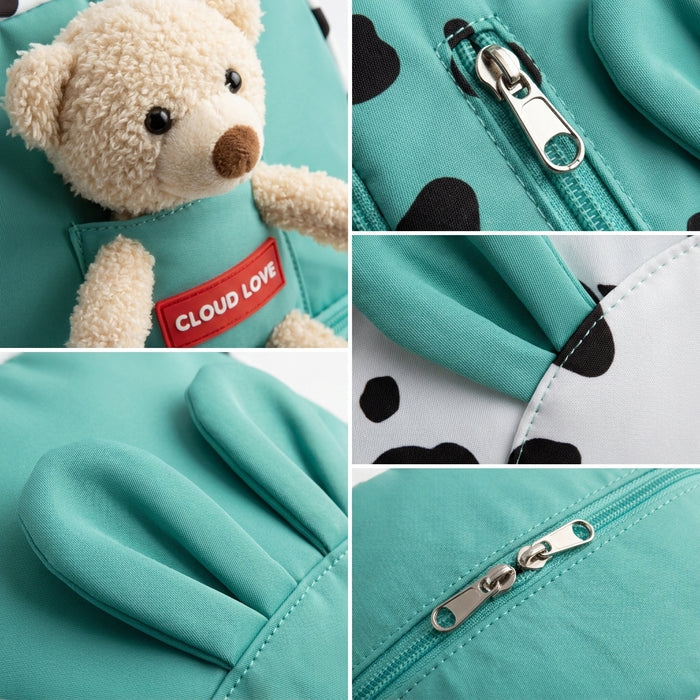 Cloud Love Kids Backpack In And With Playful Cow Print