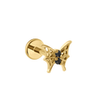 Cobweb Butterfly Flat Back Stud