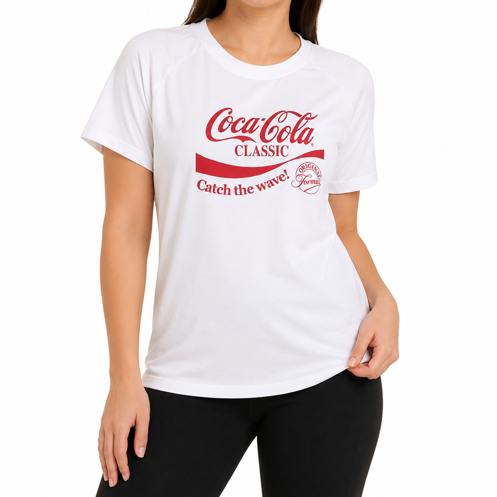 Coca Cola Women Graphic Sports T Shirt