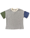 colorblock boxy tee - cream