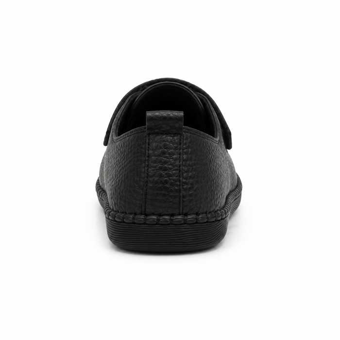 Comfort flats with perforated details and hook-and-loop strap