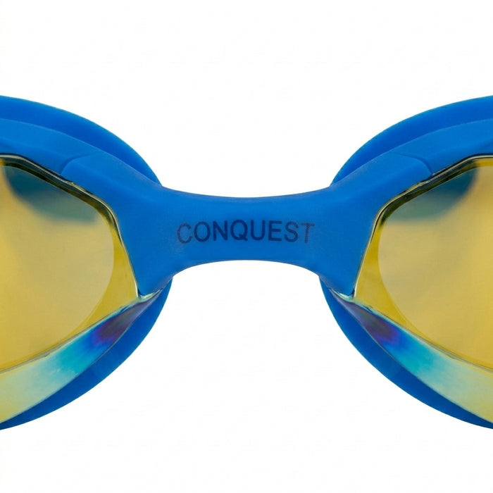 Competition Mirrored Swim Goggles With Protective Case Free Size