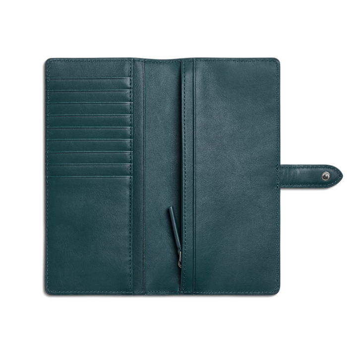 Continental Snap Wallet - Emerald
