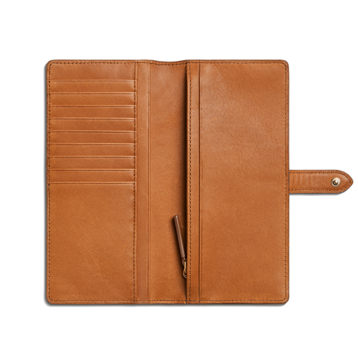Continental Snap Wallet - Tan