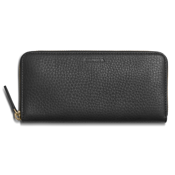 Continental Zip Wallet - Black
