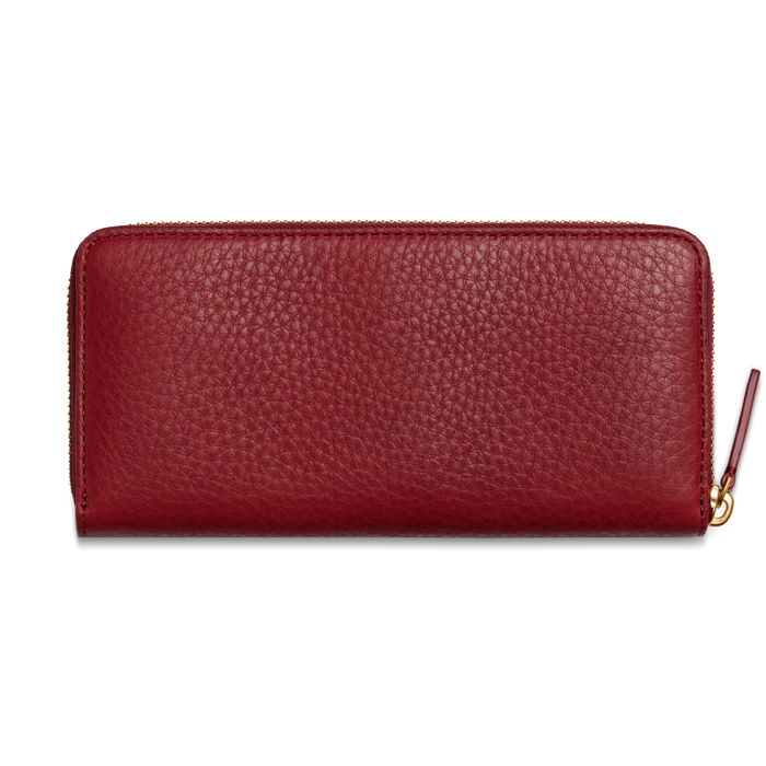 Continental Zip Wallet - Ruby