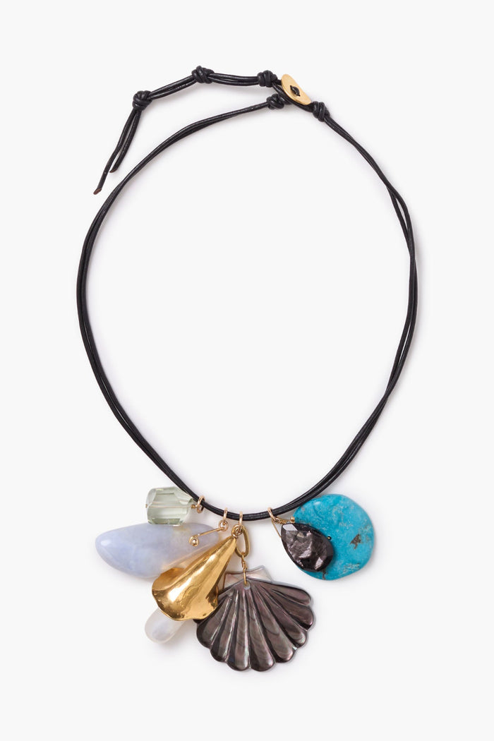 Cordelia Charm Necklace Multi