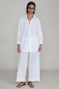 Cotton Ruffle Set White