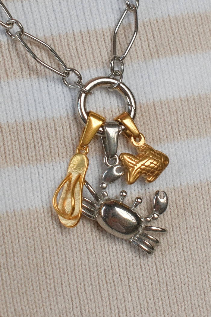 Crab Necklace Charm