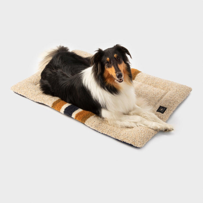 Crate Comfort Mat - Oat Stripe