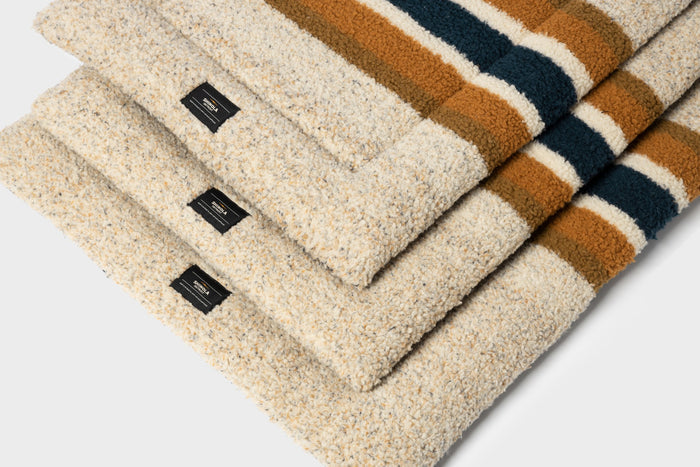 Crate Comfort Mat - Oat Stripe