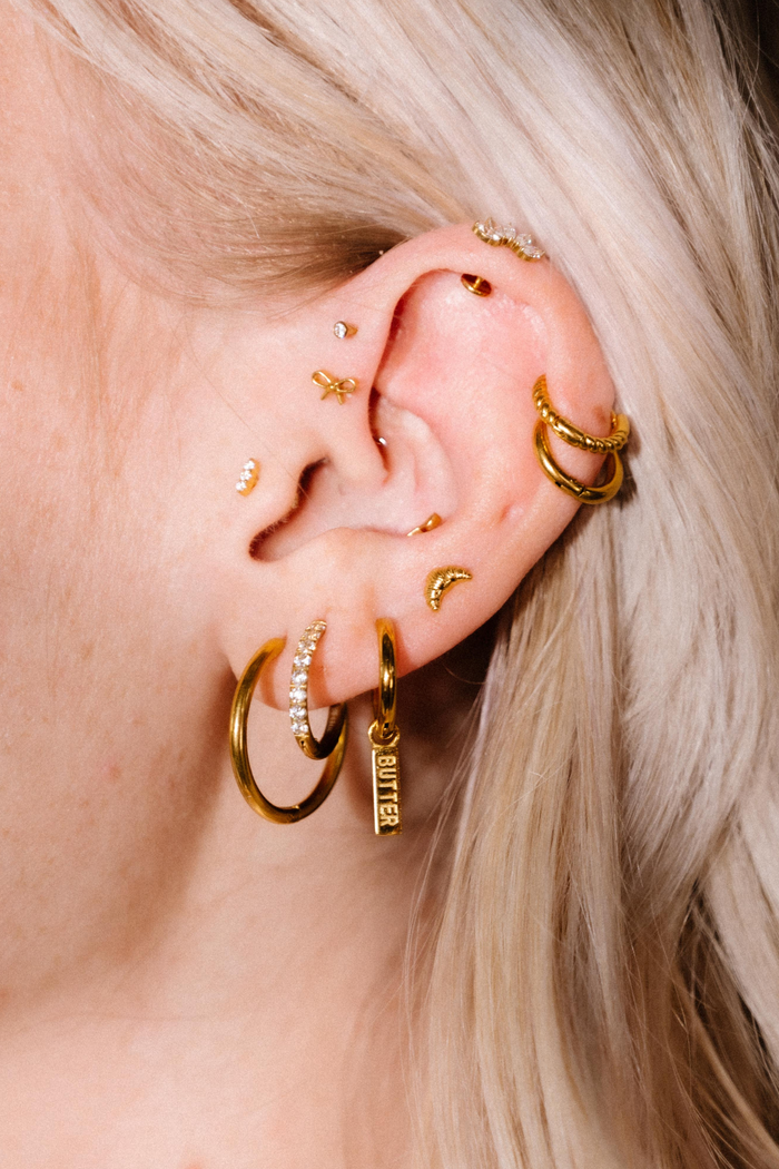 Croissant Flat Back Stud