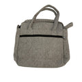 Crossbody Tote Bag With Ethnic Woven Front Panel
