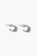 Cuff Hoop Earrings Silver