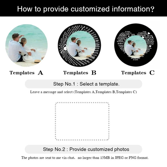 Custom Photo Projection Bracelet