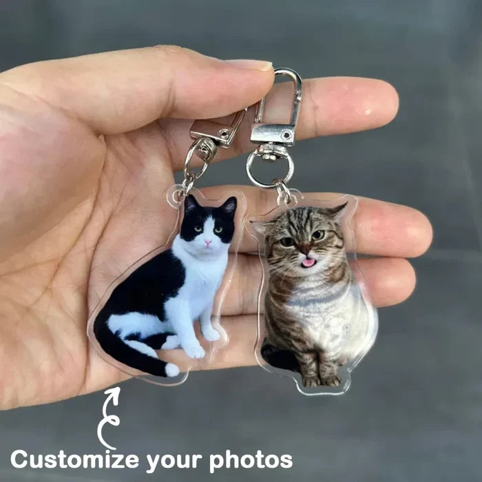 Customized Cat Portrait Keychain