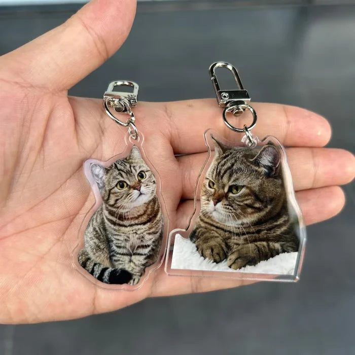 Customized Cat Portrait Keychain