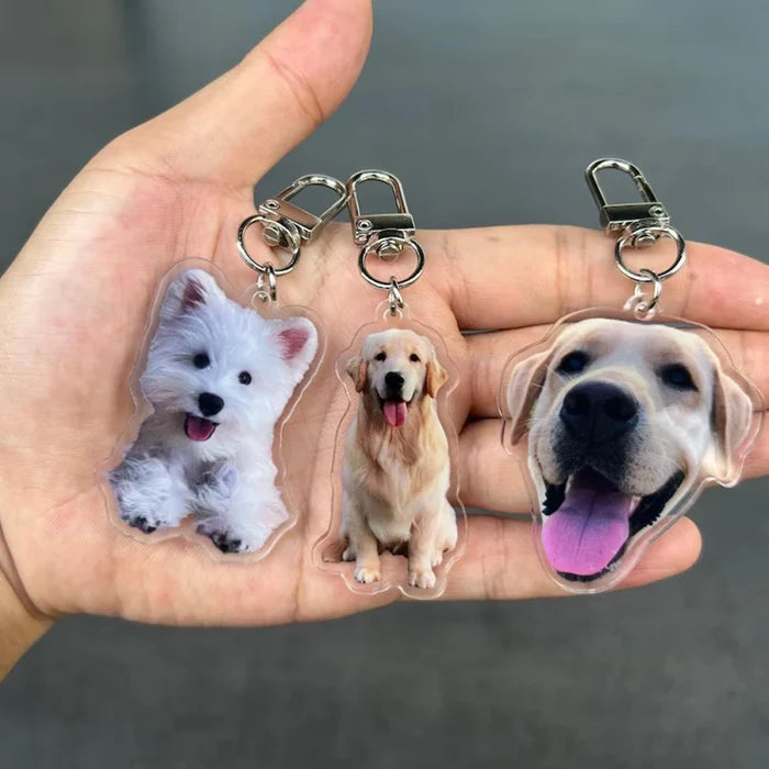Customized Cat Portrait Keychain