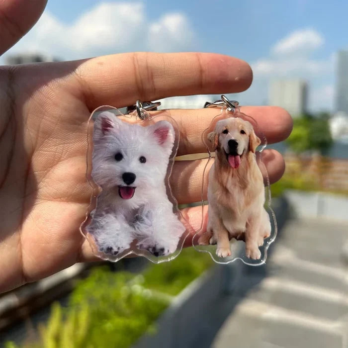 Customized Cat Portrait Keychain