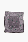 Daisy Embroidered Bandana Black