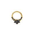Deco Onyx Daith Hoop