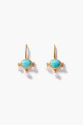 Della Drop Earrings Turquoise