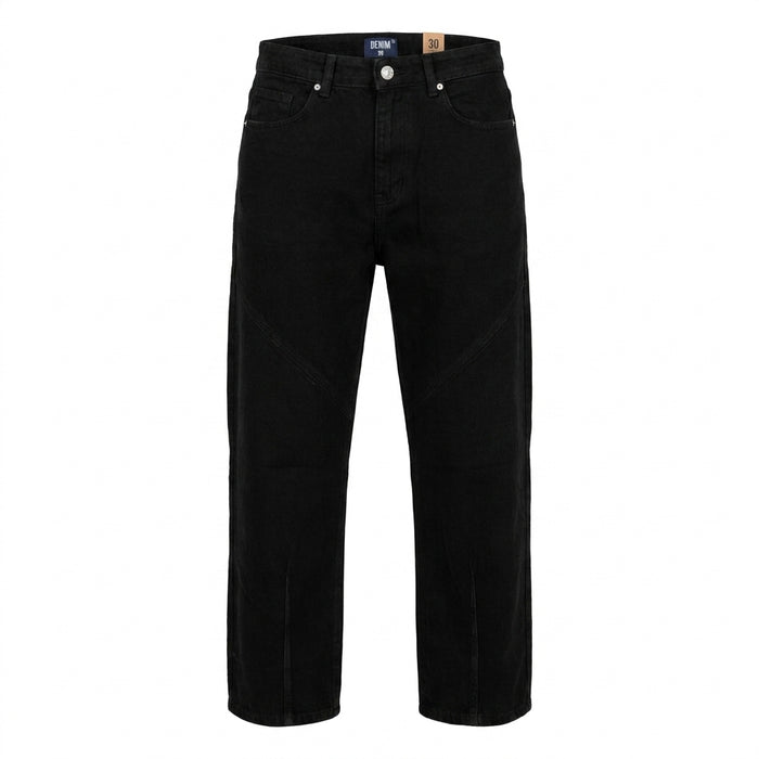 Denim Women Panel Stitch Wide Leg Jeans