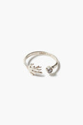 Diamond Branch Ring Silver