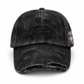 Distressed Embroidered Baseball Cap