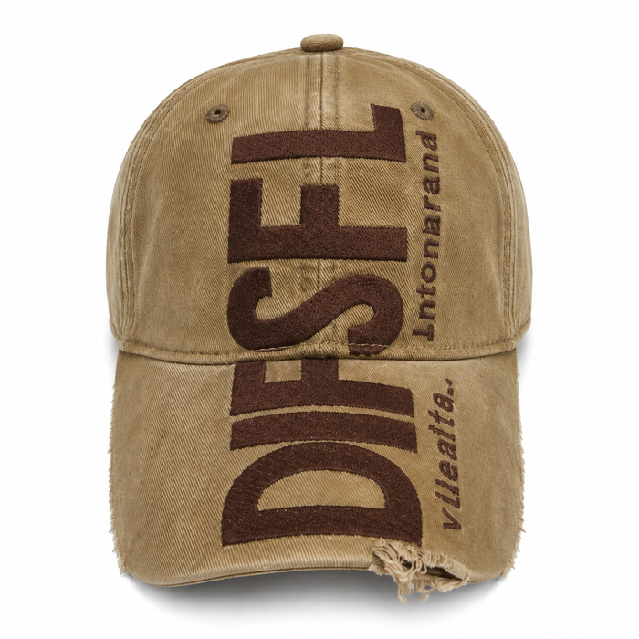 Distressed Embroidered Baseball Cap