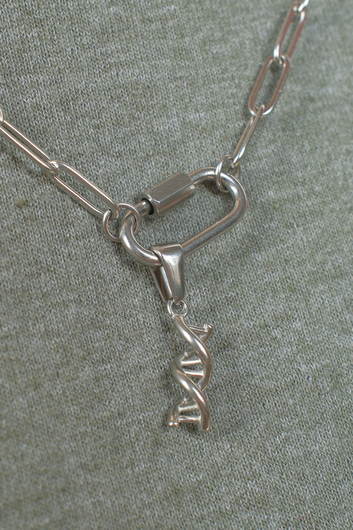 DNA Helix Necklace Charm