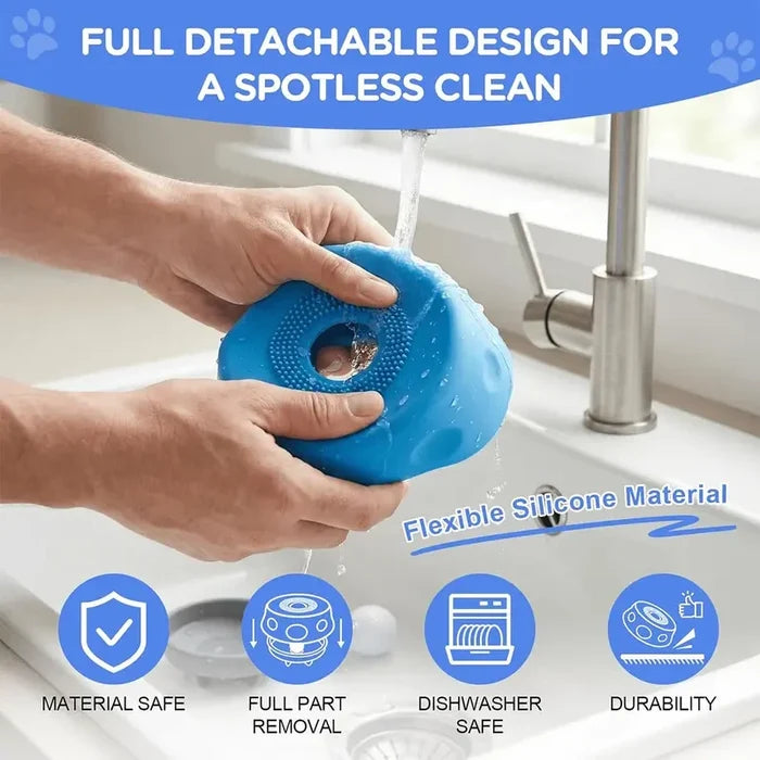 Dog Lick Bowl with Rolling Ball