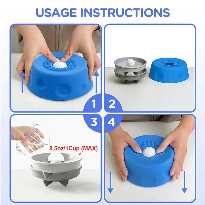 Dog Lick Bowl with Rolling Ball
