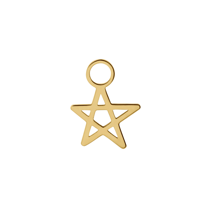 Doodle Star Hoop Charm