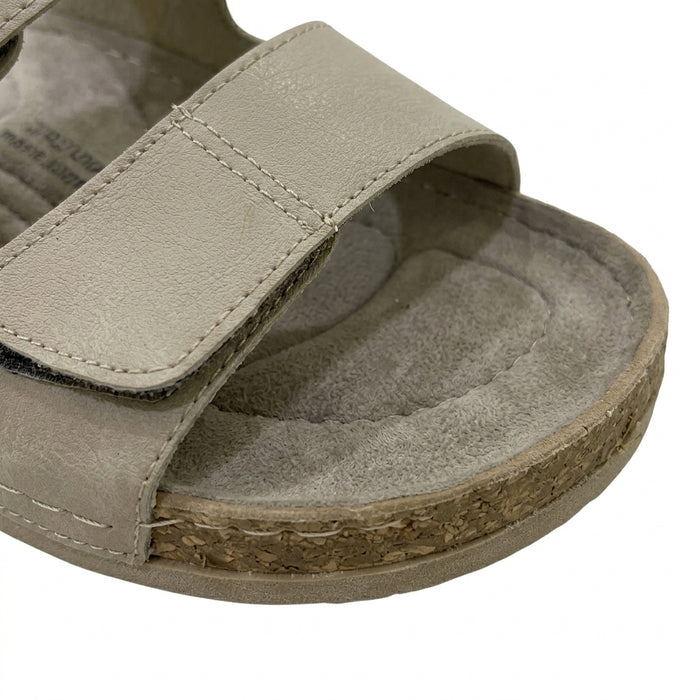 Double Strap Slip On Sandals