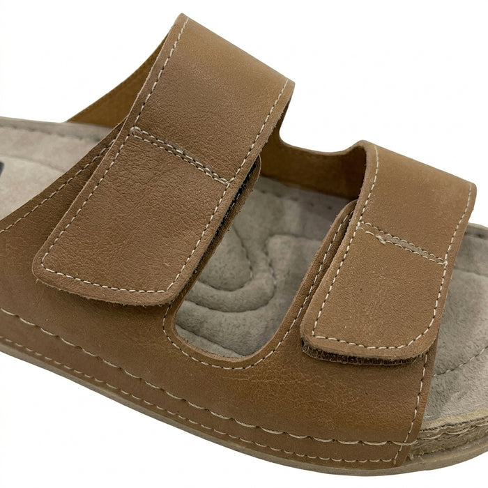 Double Strap Slip On Sandals