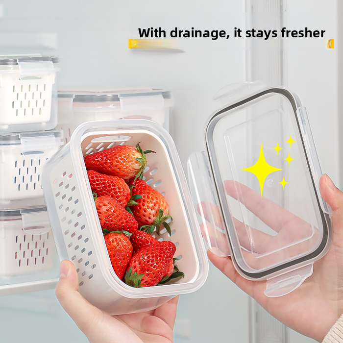 Drainable Food Storage Container