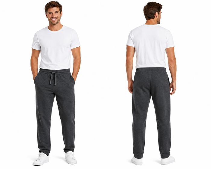 Drawstring Straight Leg Trousers