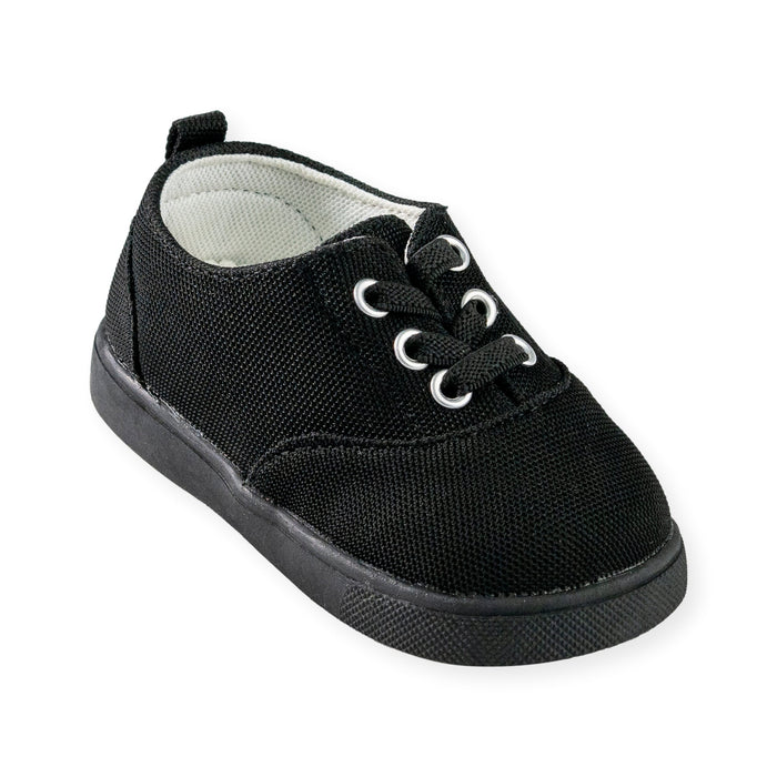 Drew Black Tennis Shoe - Wee Squeak