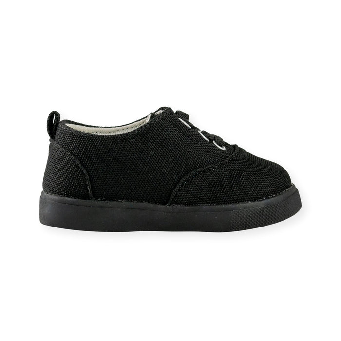 Drew Black Tennis Shoe - Wee Squeak