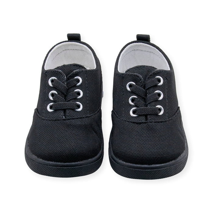 Drew Black Tennis Shoe - Wee Squeak