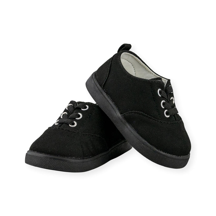 Drew Black Tennis Shoe - Wee Squeak