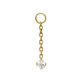 Drop Zirconia Hoop Charm