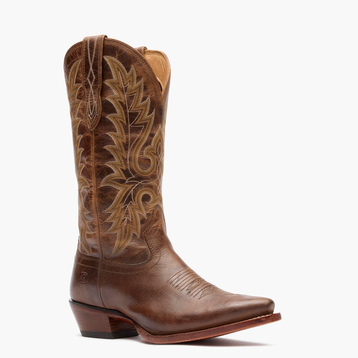 Front view of Durango Crush brown cowgirl boot